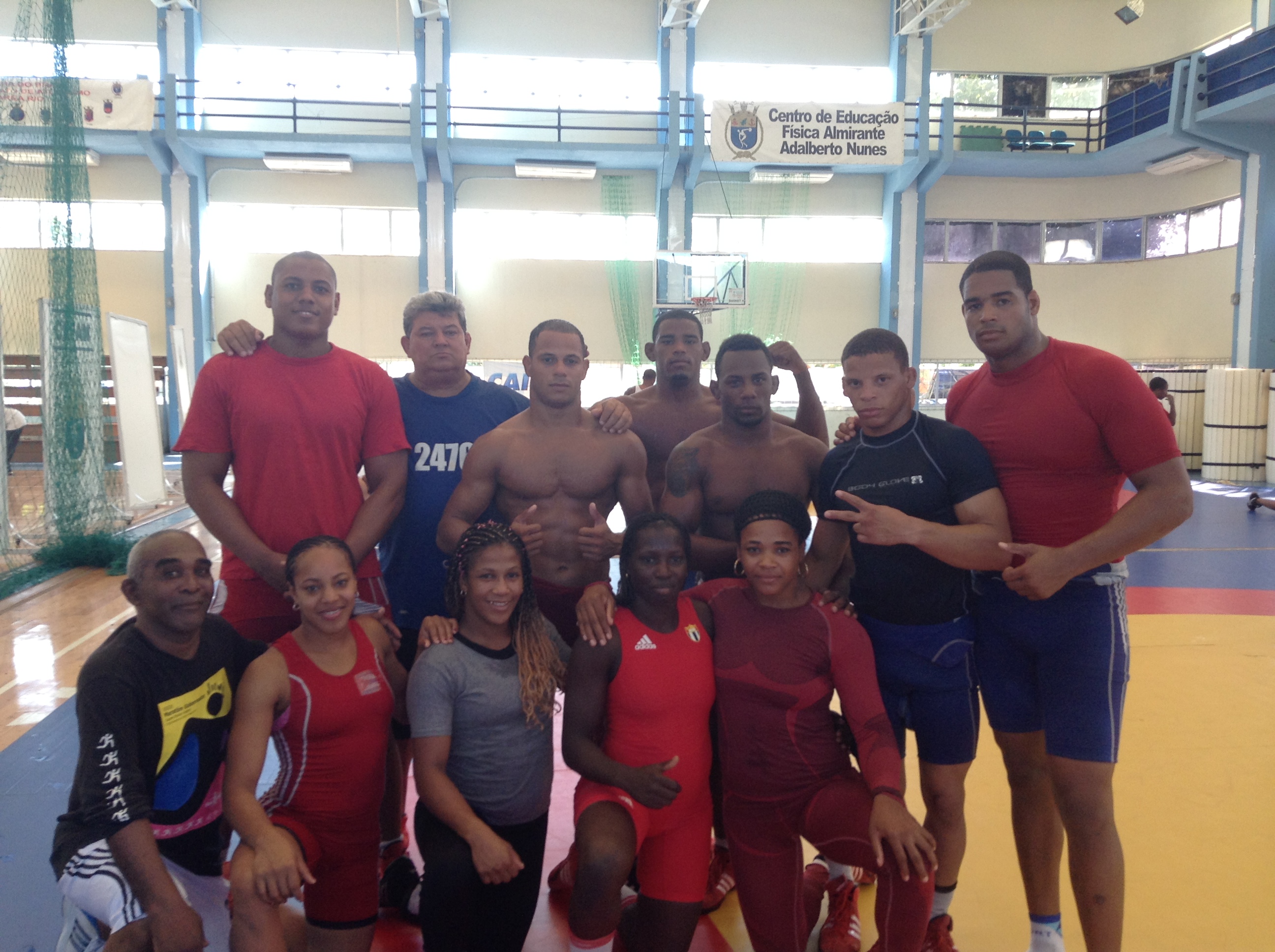 Delegação cubana -  Atletas cubanos já treinam nas instalações do Centro FILA das Américas